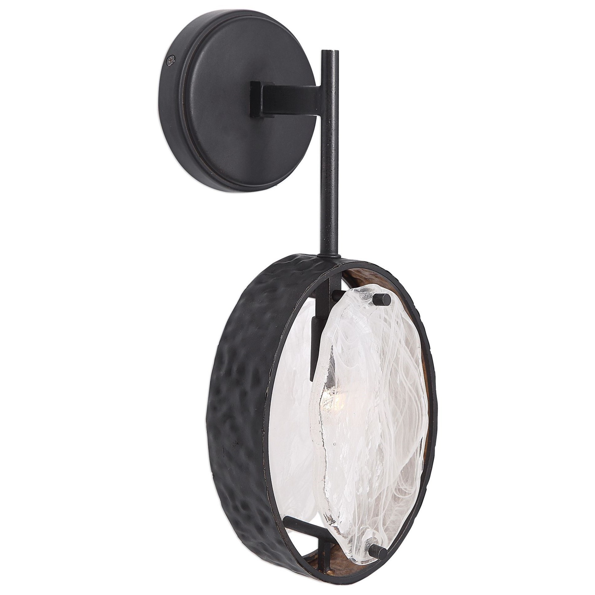 Uttermost Lighting Fixtures Wall Sconces Maxin Dark Bronze 1 Light Sconce Wayside Furniture